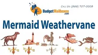 BudgetMailboxes.com | Good Directions 649P Mermaid Weathervane - Polished Copper