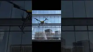 #dronecleaning #cleaning #drone #jetwash #jetwashing #solarpanels #skyscraper  #solarenergy #clean
