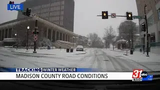 Treacherous travel on Huntsville roads during winter storm (Taylor's version)
