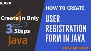 How to Create Registration Form In Java | registration form kaise banaye in Hindi