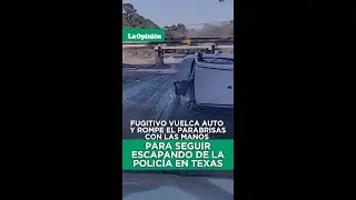 As&iacute; intent&oacute; escapar un sospechoso tras volcar en persecuci&oacute;n policial / La Opini&oacute;n