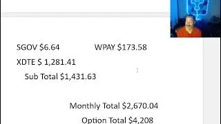 Cashflow for the month of December 2025