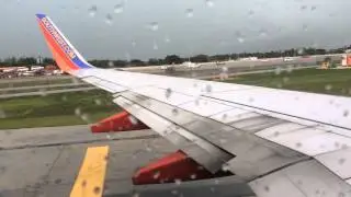 Southwest Airlines Take Off From FLL Airport Raw Video