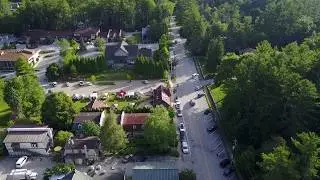 Downtown Highlands NC view from above 2017