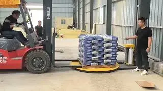 High Level Palletizer 500Bags/h Palletizing Cement Bag palletizer/ Pellet Wrapping Machine