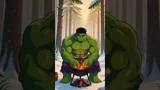 Hulk&rsquo;s Peaceful Winter BBQ ❄️🔥 | Ghibli-Style Cooking