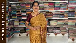 Semi Crepe sarees | Apavaranam| Deepavali collection| 29 October 2024