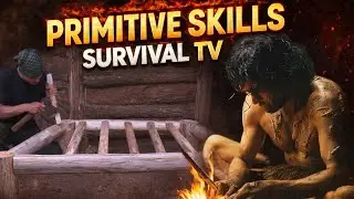 Alone in Jungle | Primitive Skills Fire & Shelter Survival.Primitive | Fire, Wood & Stone Age Life