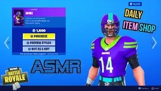 ASMR | Fortnite All NFL Skins Are Back! Fourth Down Set Item Shop Update 🎮🎧Relaxing Whispering😴💤