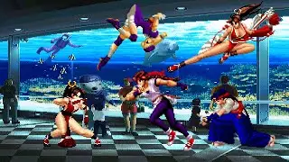 [KOF MUGEN] Mai Shiranui. Vs. Women Fighters Team - KOF 2000.