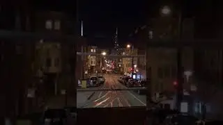 night time , Cable car ride San Francisco Feb
