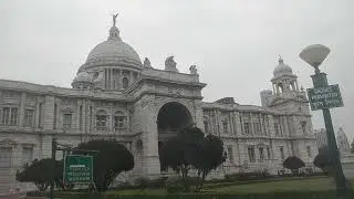 Victoria Memorial in a cloudy day