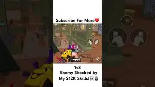 Enemy Shocked by My S12K Skills! ☠️🗿 #pubgmobile #bgmi #shorts #gunplay