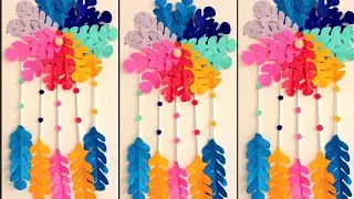 Easy Paper Craft: DIY Rainbow Leaf Wall Decor 🌈 | Creative Trendz
