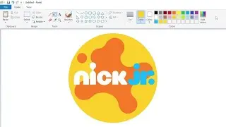 How to draw the Nick Jr. logo using MS Paint | How to draw on your computer
