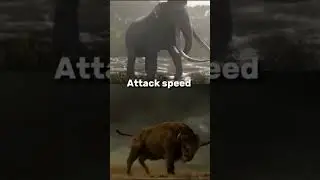 Palaeoloxodon VS Bison Latifrons #edit #battle #animals #vs #elephant #bison #cenozoic #phonk