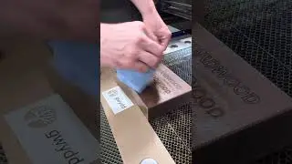 Laser Engraving Walnut Hardwood by Gwydd Inc. Toronto #laserengraving #walnut #torontobusiness