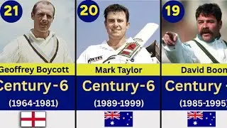 Most Centuries in Ashes History | Top Ashes Legends with 100s | ENG vs AUS
