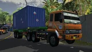 MOD LANGKAH🚨 🚧 SHARE LIVERY TRUK FUSO 6X4 TRAILER KONTAINER 20FT STYLE PRIOK (Mod Bussid Terbaru) 😋😋