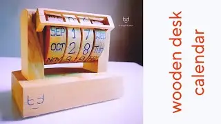 Making a wooden desk calendar || DIY projects || woodworking projects
