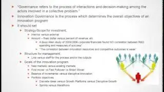 Innovation Governance