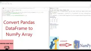 Python Pandas- DataFrame.to_numpy() function Example