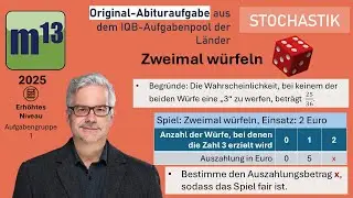 Abitur-Aufgabe: 2025 - STOCHASTIK - OHimi - erh&ouml;ht - Aufgabengruppe 1