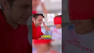 Daughter Tries to Find her Dad Blindfolded #shorts