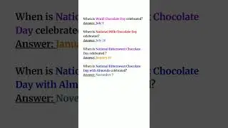 #july #milk #bittersweet #almonds #chocolate #national #january #november #day #celebrated #when #of