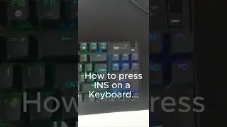 How to press INS on a Keyboard