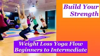 How to Lose 10 kgs in a Month | Weight Loss Yoga Flow For Beginners to Intermediate | Yoga Online