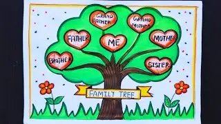 Family Tree Drawing|Family Tree Chart|How To Make Family Tree|Family Tree Project|Family Tree Poster
