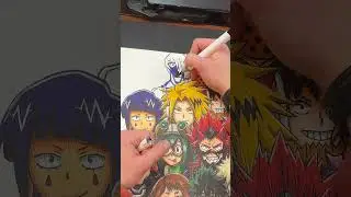 Drawing ALL of Class 1-A | Mezo Shoji | My Hero Academia