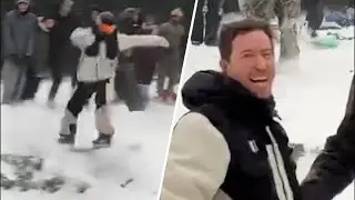 Shaun White spends snow day snowboarding in Central Park