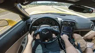 Finally driving my new Corvette after two weeks of owning it!!