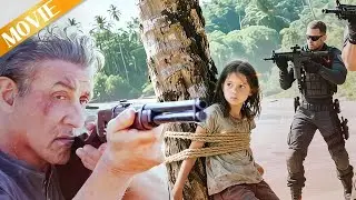 The daughter was kidnapped by drug traffickers, so he sneaked into the island and wiped them out.💥