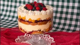 Классический рецепт трайфла | Рулет с заварным кремом, приготовленный с нуля