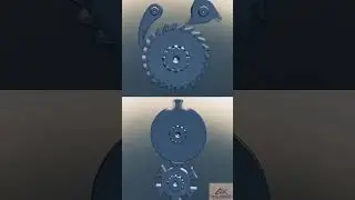 how ratchet mechanism works animation, how to transmit rotary motion only in one direction, #rachet