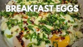 One-Pan Egg Breakfast | Quick Morning Meal Idea | Eggs Khagina | Egg Omelette #breakfast