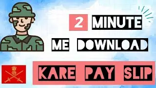 Pay Slip Download Kare | Sirf 2 Minute Me Army Pay Slip Download |