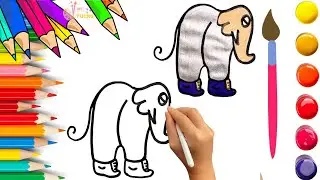 How To Draw cute Lirili Larila Drawing, Painting & Coloring For Kids and Toddlers_🌈🎨