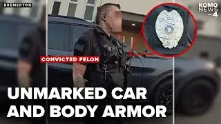 Felon posing as officer with gun and fake badge arrested at crime scene in Washington
