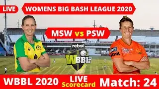 Live WBBL 2020 | MSW vs PSW | Melbourne Stars Women vs Perth Scorchers Women | Live Scores | **