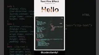 Fire text effect  | fire text style #fire #text #effect #style #html #webdevelopment