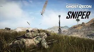Hilltop enemy stronghold incursion and behemoth kill by sniper - Ghost Recon Breakpoint gameplay