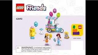 LEGO 42692 Instructions | Friends | Ice Cream & Balloon Stand | Park