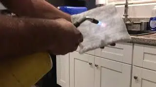 Ceramic fiber insulation test.