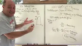 Calculus 1, Ch 3.2, free falling motion