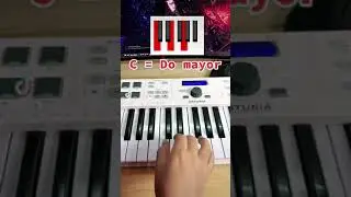 Como tocar Do mayor en el Teclado - Clases de teclado #domayor #teclado #piano #acordes
