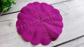 WOW😍 Beautiful Tricks With fabric ,Amazing Art With Scrap Fabrics